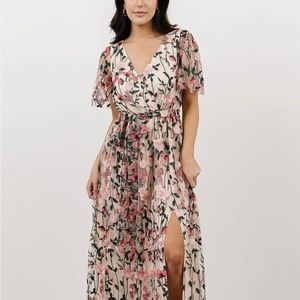 Baltic Born Marseille Embossed Maxi Dress Medium